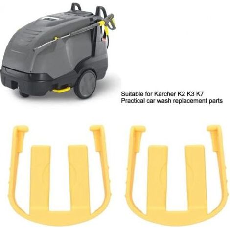 2 pièces connecteurs rapides C-clip, déclencheur de nettoyeur haute pression remplacement C-clip pour Karcher K2 K3 K7 déclencheur de nettoyeur haute pression de voiture(jaune) (1/3)