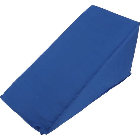Coussin triangulaire bleu pour élévation du bras, oreiller incliné pour sommeil, récupération après fracture, protection du coude (1/5)