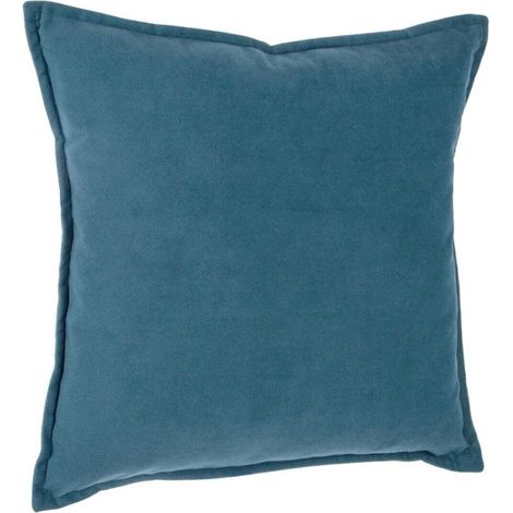 Coussin Déhoussable "Lilou" 45x45cm Bleu (1/3)