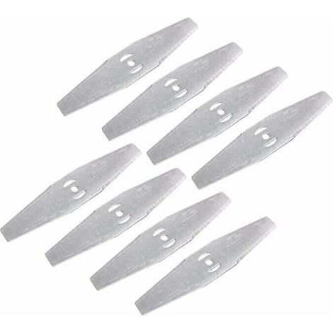 Juego de cuchillas de repuesto para desbrozadoras, 16 cuchillas metálicas para desbrozadoras, cuchilla universal para cortacésped, para desbrozadoras inalámbricas y herramientas de jardinería, cuchill