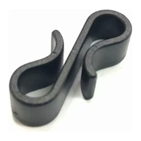 100 Pieces Plastic Gutter Hooks Christmas Light Hooks S-Shaped Clip Hooks for Yard Roof Decoration Garland Party (Black) (1/5)