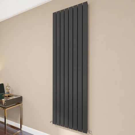 AICA Flat Panel Radiator 1800x544mm Central Heating Double Vertical Stylish Black