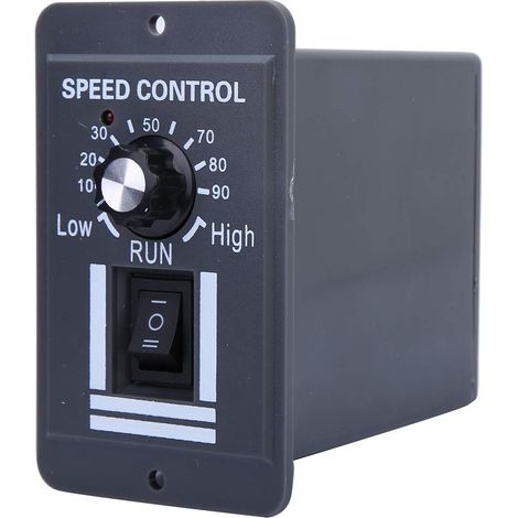 Rosvola DC-Motorsteuerung, 12 V-60 V DC-Motorgeschwindigkeitsregler Cw Ccw Einstellbarer Motorreglerschalter, 10 A