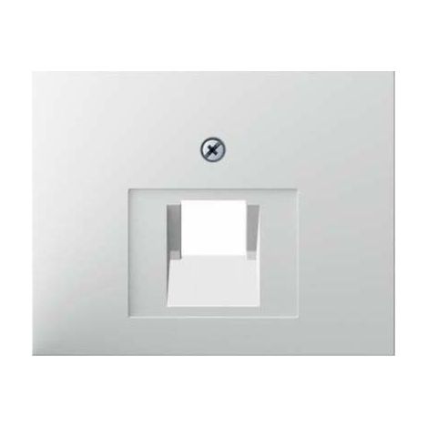 Tapa para toma de datos sencilla Hager by Berker 14077009 Blanco Brillo