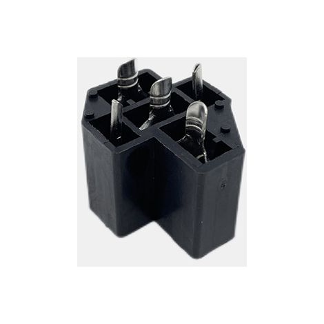 80A PCB socket for automotive relays: 4 normally open pins, 5-pin adapter, star-shaped automotive relay socket, 80A 5-pin non-locking.--DTEKGAZ