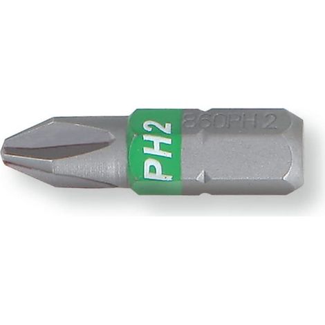 Inserti phillips Beta colorati 1/4 ph 3 con impronta a croce 25 mm (1/2)