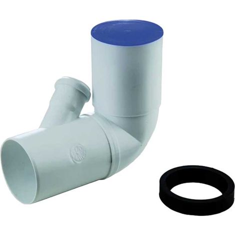 CURVA WC 90° PROLUNGATA A INNESTO CON 1 ATTACCO ORIENTABILE Ø90 x Ø40