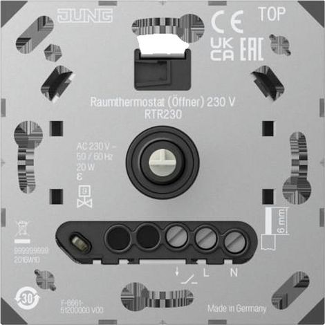 Jung Thermostat d'ambiance (NC) 230 V RTR 230