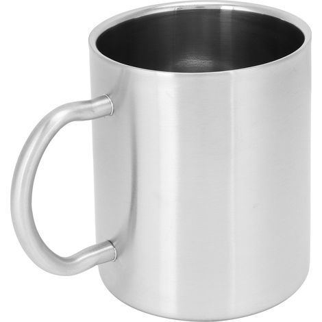 Doppelwandiges, isoliertes Wasserglas/Kaffee-/Bierbecher aus Edelstahl 304 mit Henkel, 400 ml (1/5)