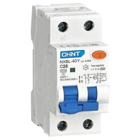 Interruttore magnetotermico differenziale CHINT 6A 30MA Tipo A Salvavita