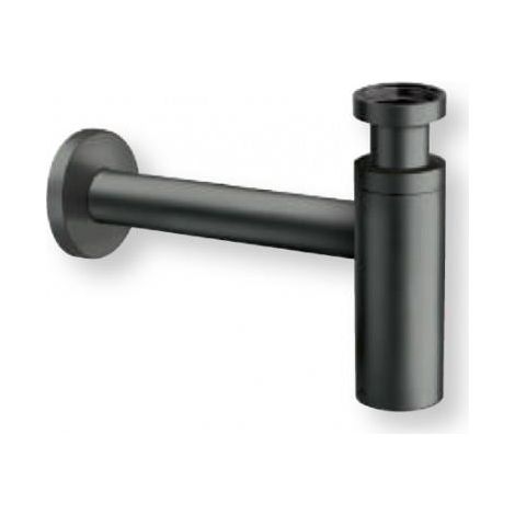 SIPHON LAVABO DROIT LUXE LAITON DESIGN 35 cm NOIR - CRISTINA ONDYNA MS3413 (1/2)