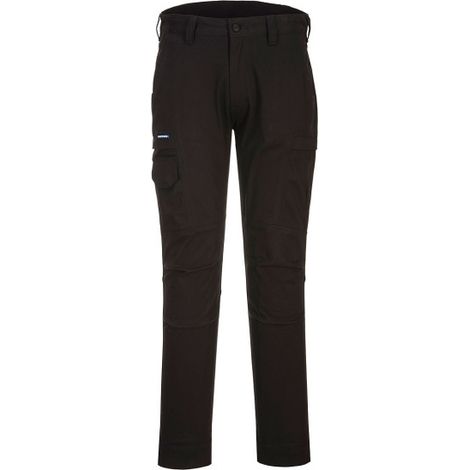Pantalón de trabajo bolsillos multi-función para invierno color negro KX312 41 pulgadas Negro