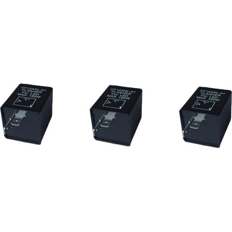 3 Pièces 2 LED clignotants relais clignotant lampes de poche menées clignotant voiture dirigé le flash lumière flash feux à LED indicateur de clignotant auto éclair (1/5)