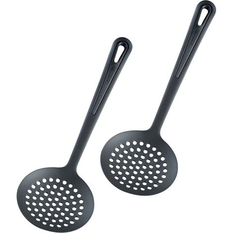 Lot de 2 écumoires Gentle Plus Plastique Noir (1/5)