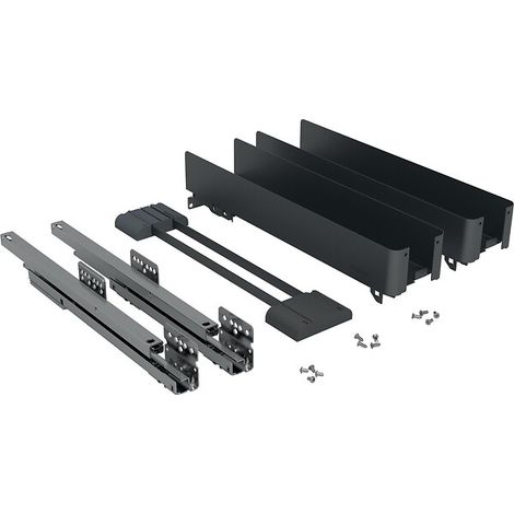 Kit pour meuble bas K-Line 15 pour largeur de meuble 150 mm - finition anthracite - KESSEBÖHMER