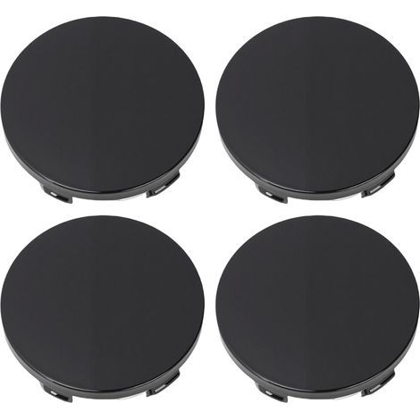4PCS Capuchons de Centre de Roue de Voiture 60mm/2.36in OD 56mm/2.2in ID ABS Couvre-Jantes de Véhicule Remplacement pour R50 R51 R52 R53 R55 R56 R57 R58 R59 R60 R61 F55 F56 Noir. (1/5)