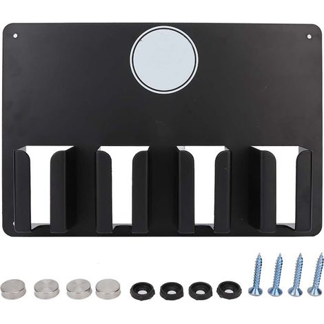 Support mural multifonction pour tondeuse à cheveux électrique, porte-brosse et support de rangement pour coupe-cheveux (1/5)