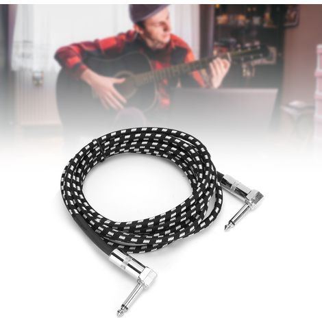 Câble Guitare JORINDO 6.35mm 1/4 Pouce Fil Audio 3 mètres pour Instrument de Musique Électrique