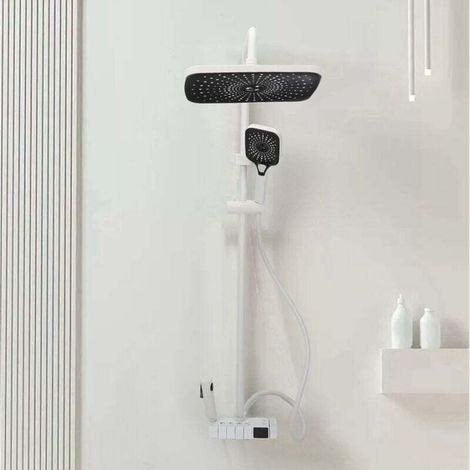 Pommeau de douche à économie d'eau - Douche à effet pluie avec 4types de jet - Pommeau de douche à effet pluie - Pommeau de douche à effet pluie- Grande (1/4)
