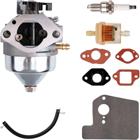Kit Carburateur GCV190 pour Honda GCV190LA HRX217K2 - Ensemble Complet 16100-Z0Y-813 avec Conduit Carburant - Réparation Moteur Aluminium pour Jardin (1/5)