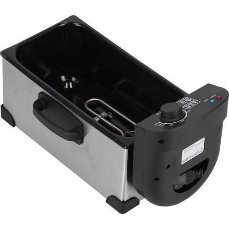 Kompakte elektrische Fritteuse R-5299, 220V europäischer Standard, für den privaten und gewerblichen Gebrauch (Donuts, Pommes frites, Kebabs). (1/5)