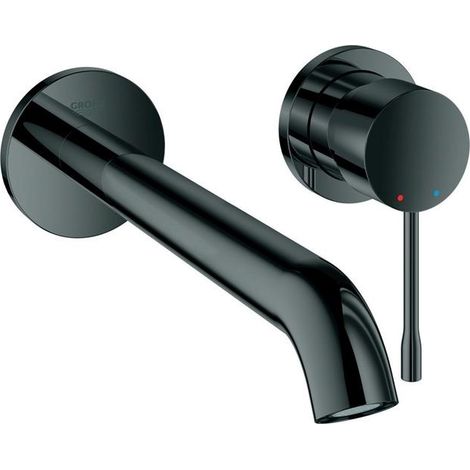 Grohe Essence - Waschtischarmatur L - Unterputz, 2-Loch Montage, Hard Graphite 19967A01 (1/5)