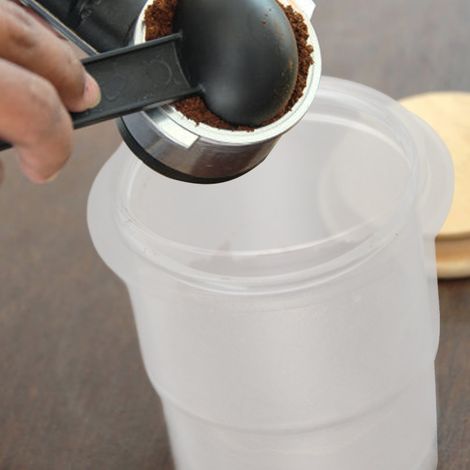 Dosette Café 58mm - Cup Doseur Café Translucide avec Design Frosté - Matériau PC Premium pour Portafilter (1/5)