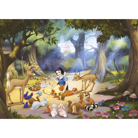 Papier peint panoramique enfant Blanche-Neige (1/4)