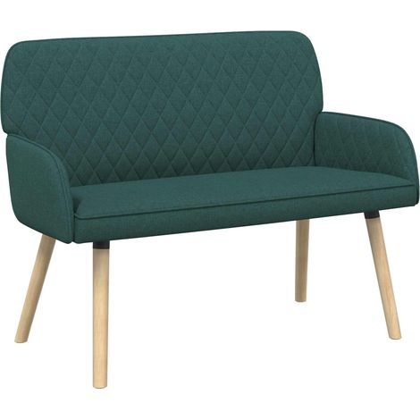 2 Seater Sofa with Solid Wood Legs 2-Seater Dark Green vidaXL (1/5)