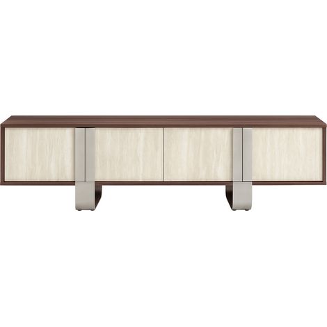 Mueble Tv Mdf Metal 180X40X43,5 Simil Marmol (1/5)