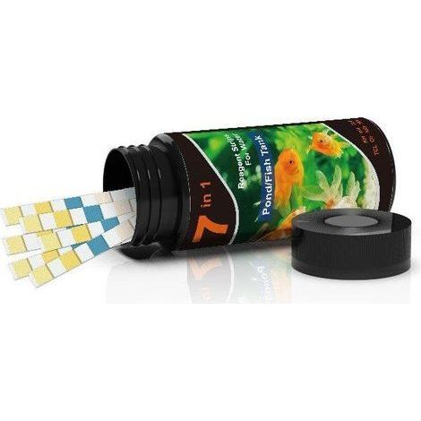 7 en 1 Testeur pour Eau de Piscine et Spa, 100 test pour tester chlore libre, le chlore total, le brome, la dureté totale, l’alcalinité totale, l’acide cyanurique et le pH (1/3)