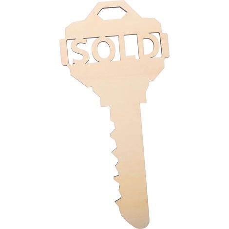Pendentif en Bois en Forme De Clé Décoration Murale Unique pour Le Bureau Et La Maison (1/5)