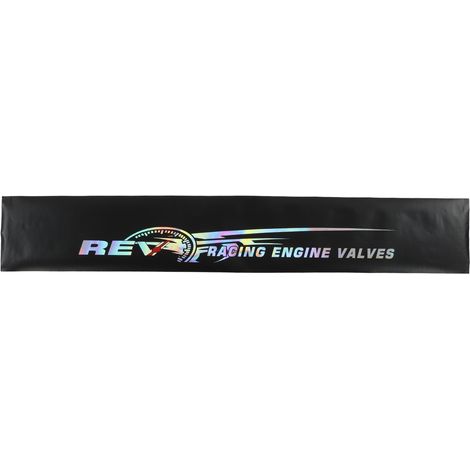 Decdeal Autocollant universel pour pare-brise avant de voiture, autocollant réfléchissant pour la plupart des véhicules, moteur de course 130x21cm/51.2X8,3 pouces