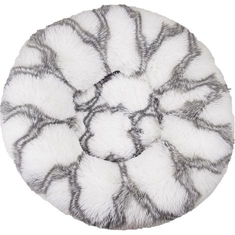 Lit pour chat, coussin moelleux, doux lavable pour chiens chats (gris blanc, 40 cm), Ensoleillé (1/5)