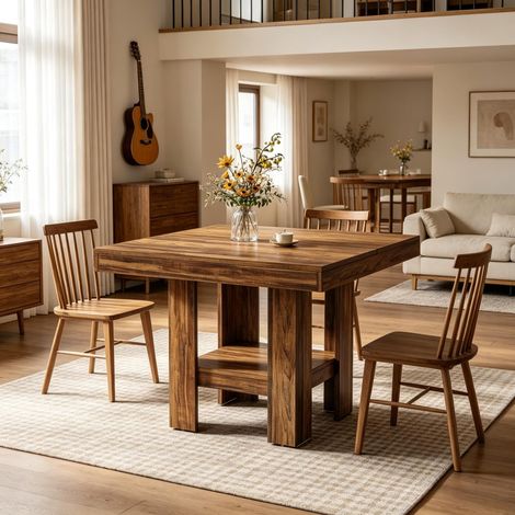 Table basse avec plateau de rangement inférieur pratique, table ronde élégante pour salon, table d'appoint multifonction, peut servir de petite table de conférence ou table d'appoint dans votre intéri (1/5)