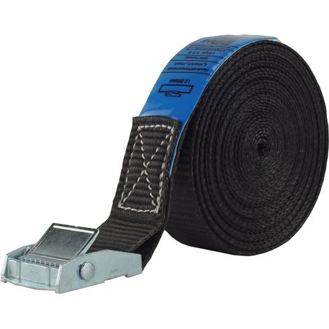 Profi Spanngurt Gurt Zurrgurt Klemmschloss Auto 1-tlg 4m 250 kg SCHWARZ (1/4)