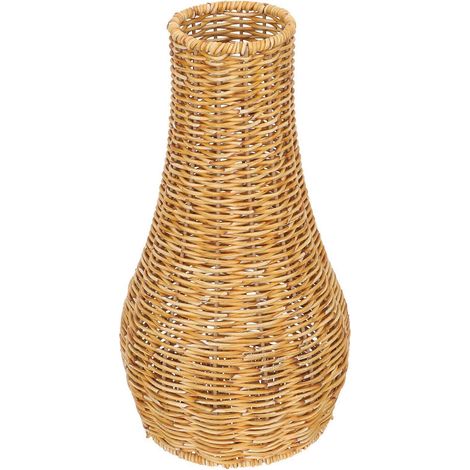 Vase en plastique, vase à fleurs simple, décoration pour bureau ou maison, vase de rangement pour fleurs séchées (1/5)
