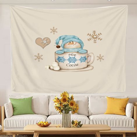 Tapisseries esthétiques pour la chambre à coucher, nappes et décorations murales 150x130cm (1/5)