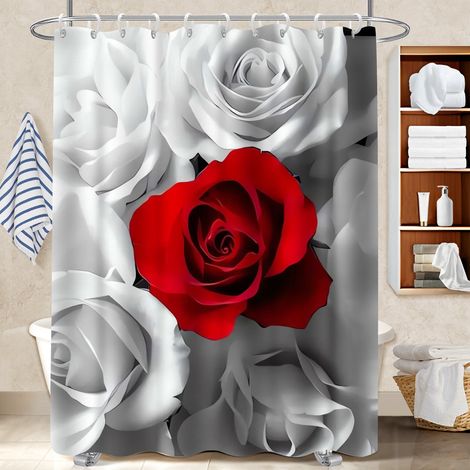 Rideau douche polyester 180x180 design bâche polyester douche pour les amateurs de déco (1/5)