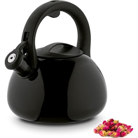 Gaskocher mit Induktionsfunktion, schwarz mit Pfeifton, Konighoffer Miles, 2,7 l