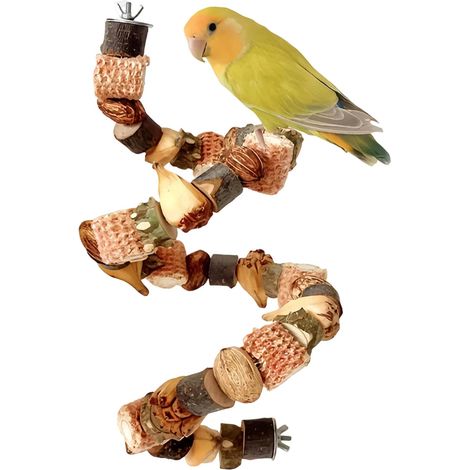 Jouet Perroquet Jouets pour Perruches Perchoirs Jouts pour Oiseaux Accessoires pour Cages à Tous Les Oiseau de Petite à Moyenne Taille.