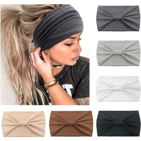 Bandeau Cheveux - Non spécifié - 6 Pièces - Élastique - Doux - Imprimé Multicolore (1/4)
