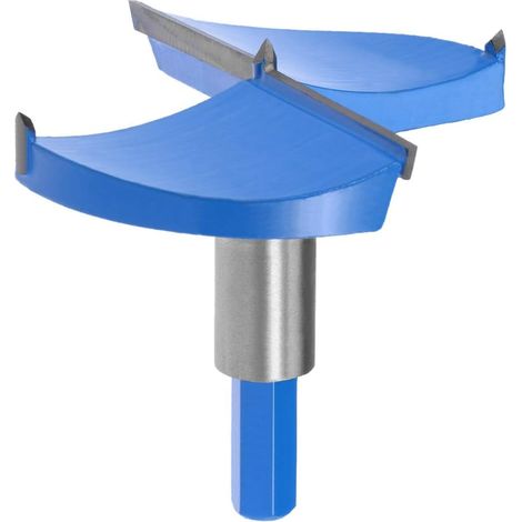 Brocas para enrutador de madera CSPARKV Forstner de 95 mm, carburo de tungsteno, abridor de barrena para madera, broca perforadora para bisagras de carpintería, cortador azul y gris
