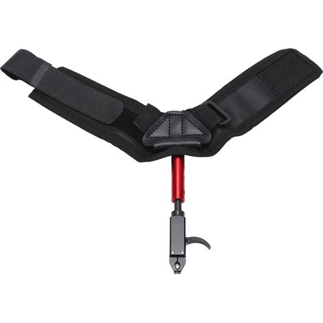 Poignet de détente pour arc à poulies, réglable et rotatif à 360°, sangle d'aide au tir ambidextre pour main gauche et droite. (1/5)