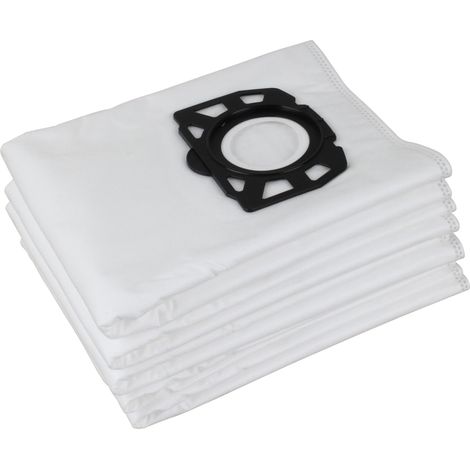 Lot de 10 sacs pour aspirateur Kärcher WD4, WD5, WD6, WD5P, WD6P Premium, MV4, MV5, MV6 – Sacs filtrants pour aspirateur eau et poussière