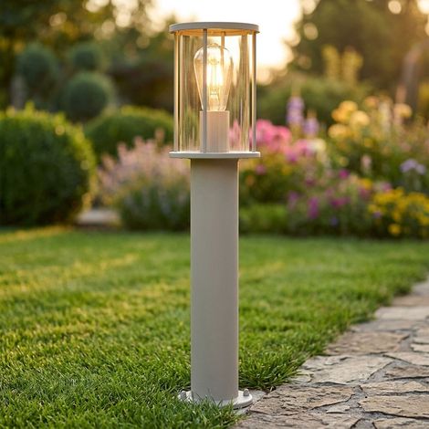 LED Außen-Sockelleuchte Sockelleuchte Gartenleuchte IP54 Sand Edelstahl H 60 cm (1/5)