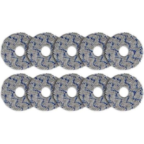 (10 piezas) almohadillas lavables fregona, Aptas ECOVACS DEEBOT X5 OMNI/ N30 Pro Omni/ T30 Pro Max/T30 Pro Omni/T30S/ T30S Combo/X2 Omni X2 P (1/2)