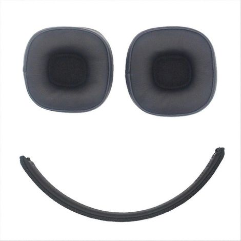 Coussinets d'oreille pour casque Major5, housses de coussinets souples, pièces de rechange pour arceau, noir (1/5)