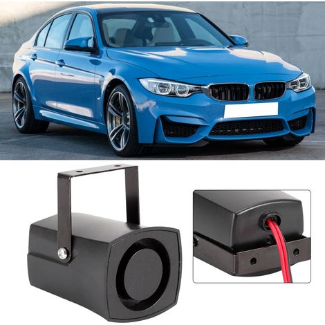 Universelle 12V 115dB Rückfahrhupe, schwarze Autohupe, Rückfahrwarner, lauter Piepton (1/5)