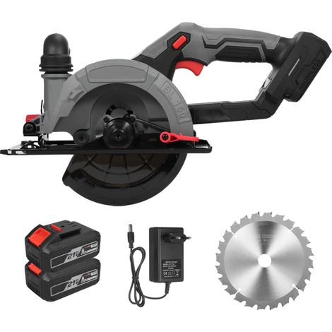 Irovami Scie circulaire 6″ 21V 6800tr/min – Sans balais, 4Ah – Idéal pour bois, carrelage, plastique (1/5)